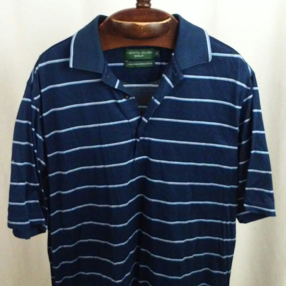 *HP* Nicklaus mens golf polo shirt Sz M Blue-green - Picture 8 of 8